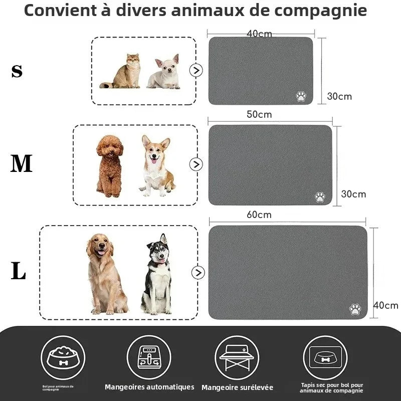 Tapis pour gamelle chien | AlcovePets | PetitePromenade
