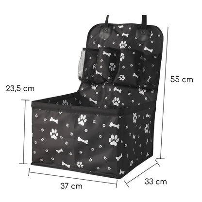 Siège auto pour chien | PawRide - Noir | PetitePromenade