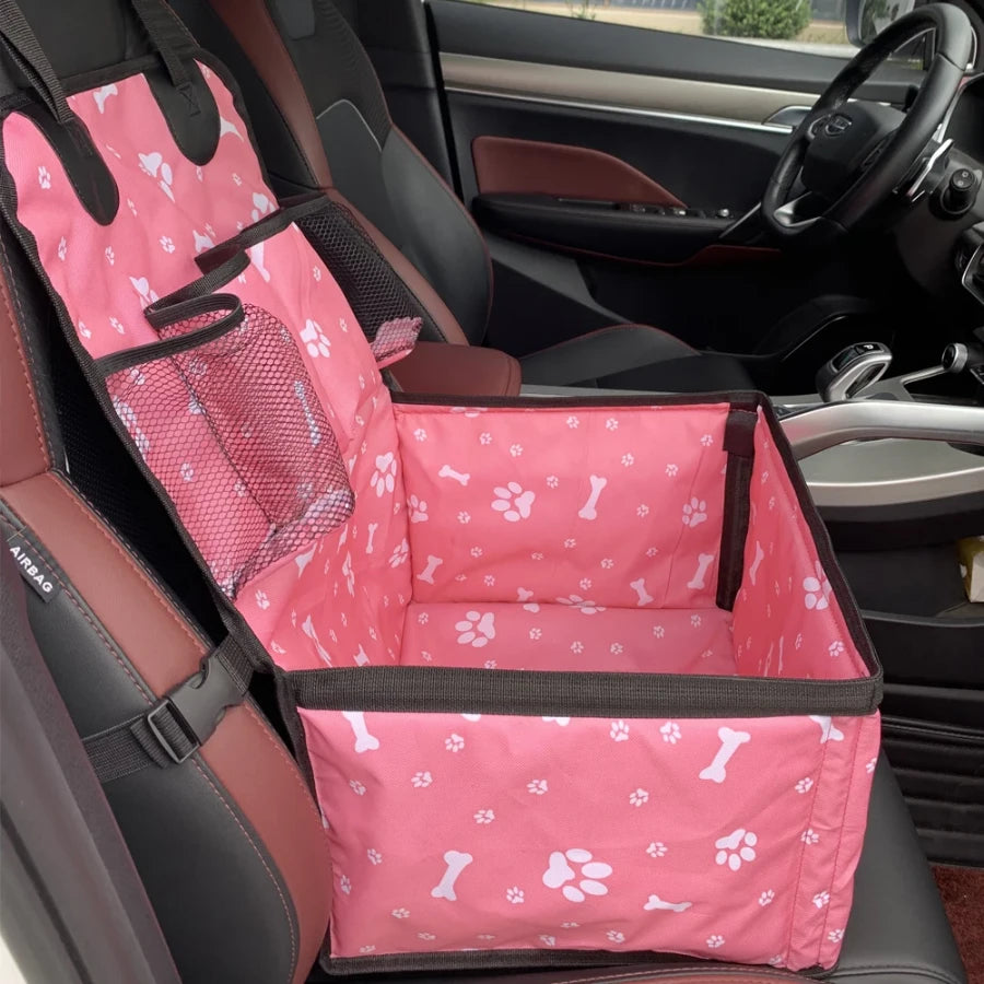 Siège auto pour chien | PawRide – Rose | PetitePromenade