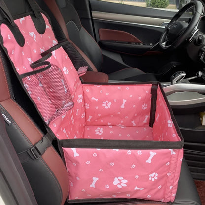 Siège auto pour chien | PawRide – Rose | PetitePromenade