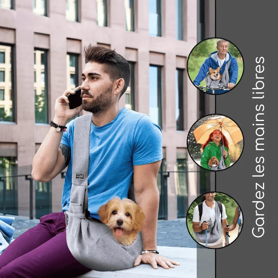 Sac bandouillere pour chiens | Compffort | PetitePromenade