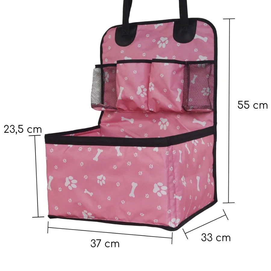 Siège auto pour chien | PawRide – Rose | PetitePromenade