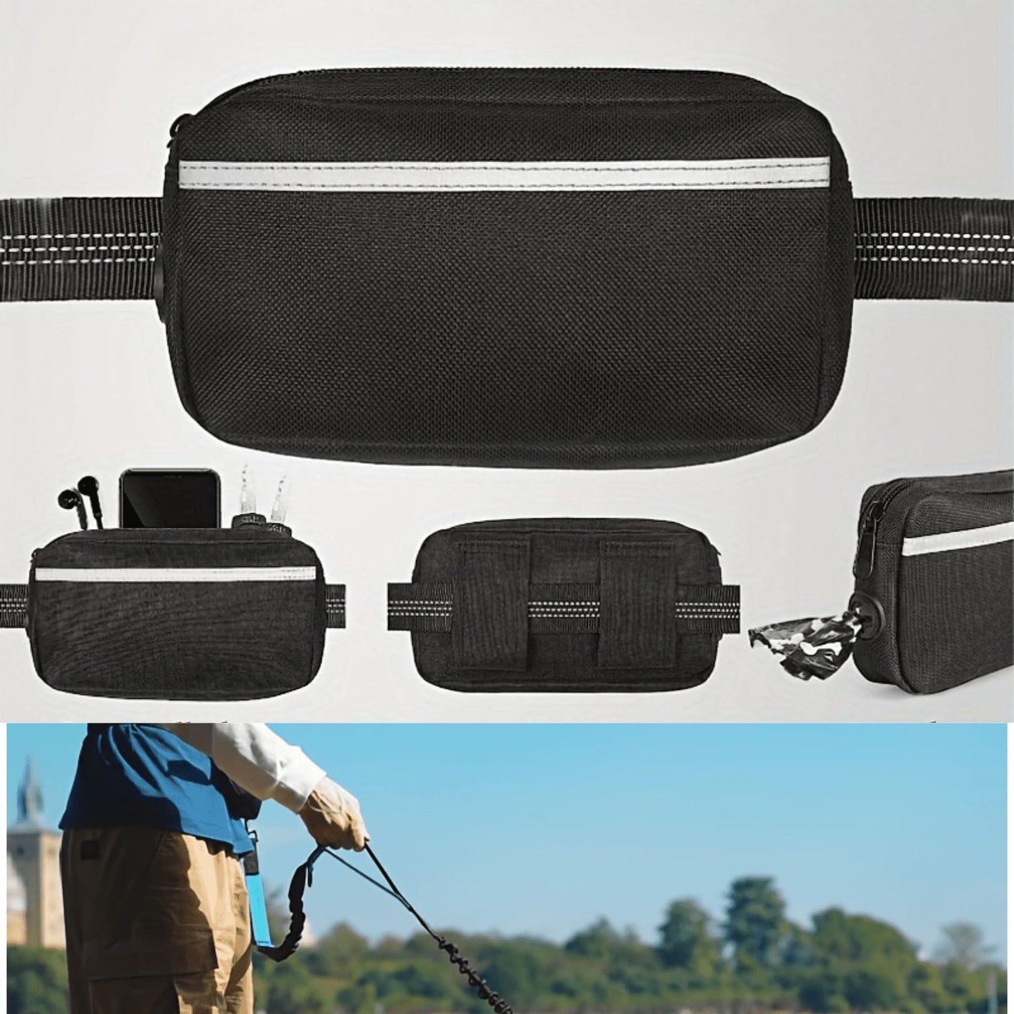 Ceinture sacoche canicross | TrailBuddy