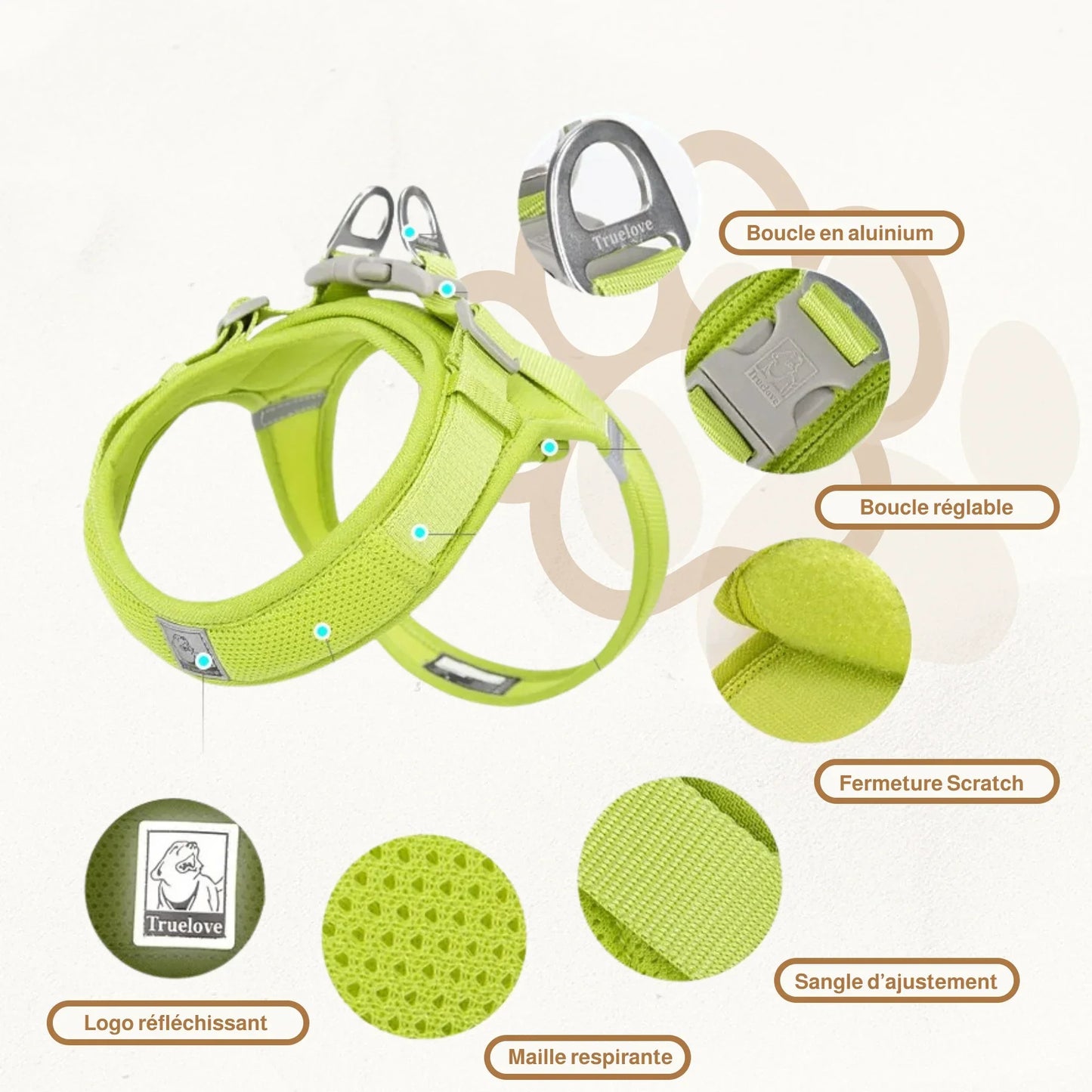 Harnais souple pour chien | Truelove Breeze