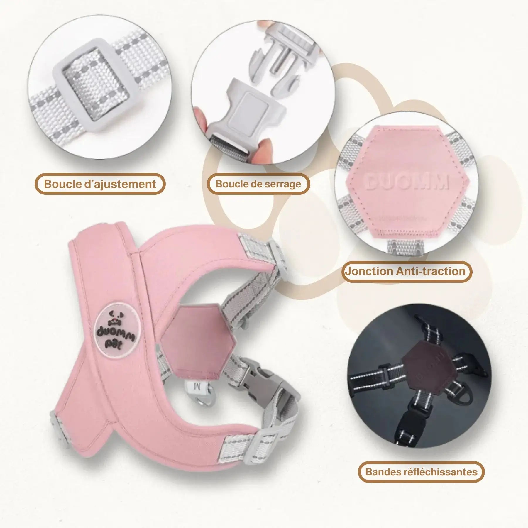 Harnais en X pour Chien | DualBand PetitePromenade