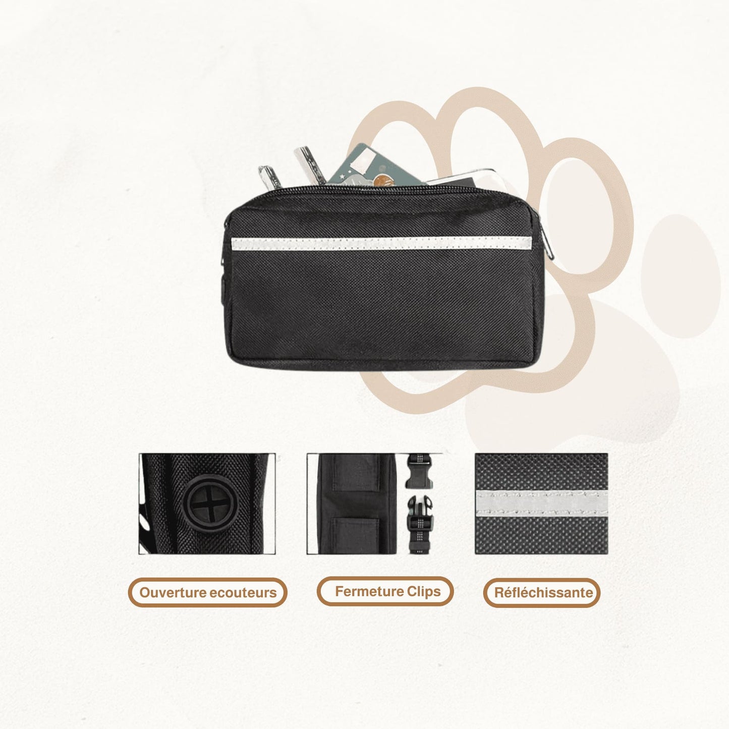 Ceinture sacoche canicross | TrailBuddy